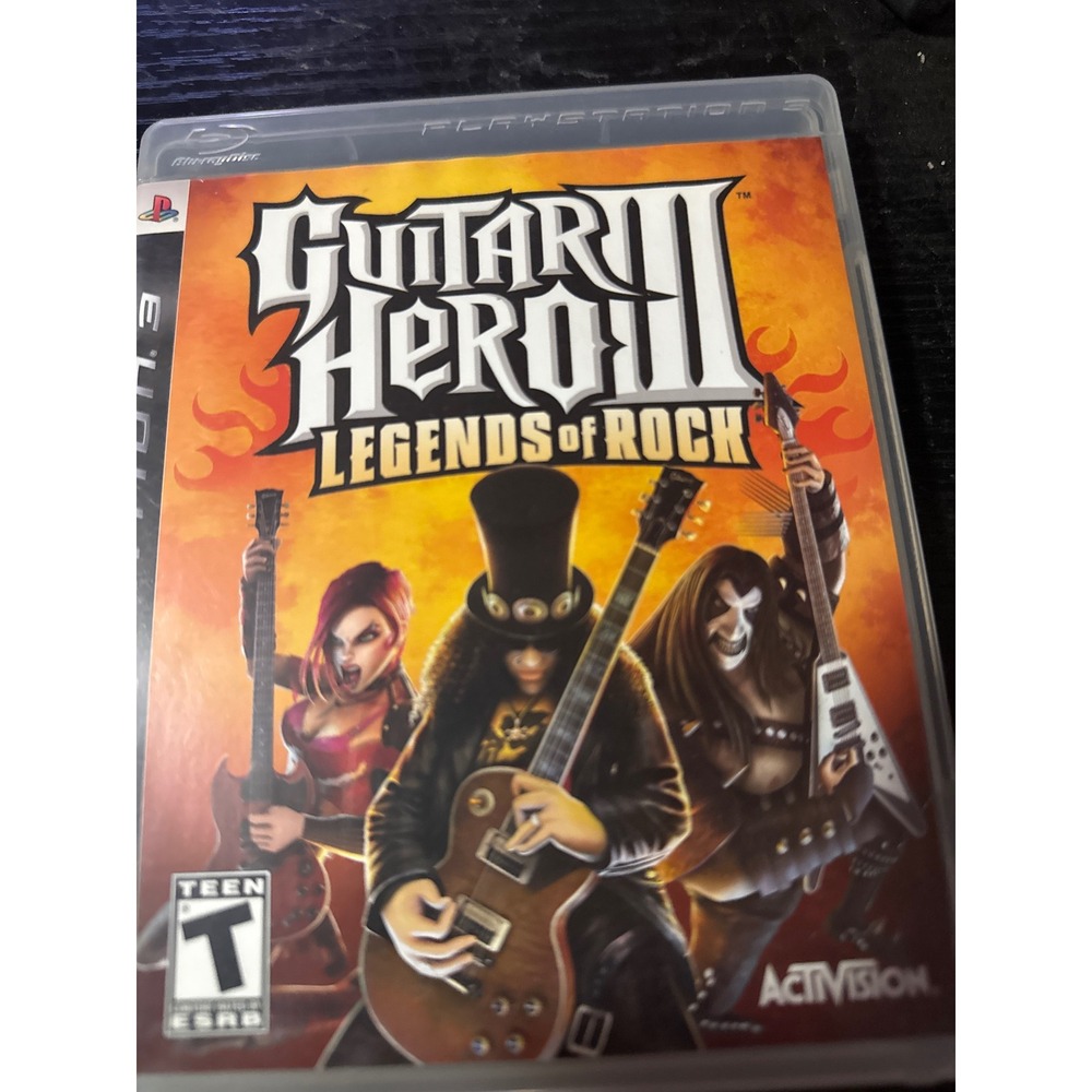 Activision Guitar Hero III PS3 One Size Multicolor Excellent Legends of Rock